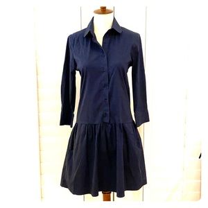 EUC The Shirt navy shirt dress size XS